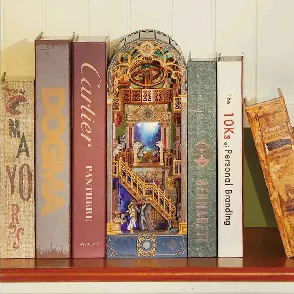 TONECHEER 3D Wooden Puzzle DIY Book Nook Kit (Spacetime Museum