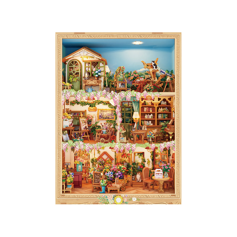 TONECHEER 3D Wooden Puzzle DIY Story Frame Kit (Blossom time)